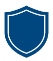 Blue shield icon