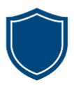 Blue shield icon